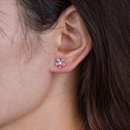 Fancy Pink Diamond Earrings, 0.97 Ct. TW, Pear shape