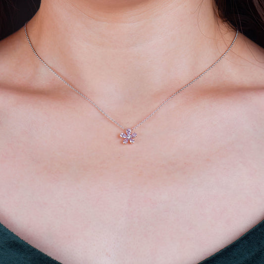 Fancy Pink Diamond Pendant, 0.68 Ct. TW, MIX shape