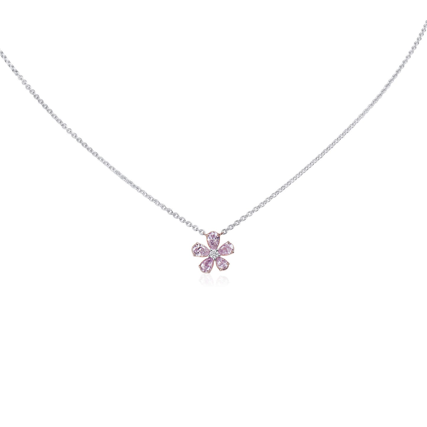 Fancy Pink Diamond Pendant, 0.68 Ct. TW, MIX shape