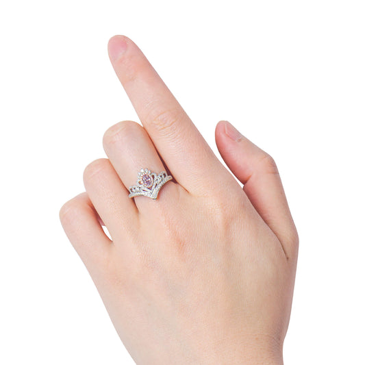 Fancy Purple Pink Diamond Ring, 0.68 Ct. TW, Oval shape, GIA Certified