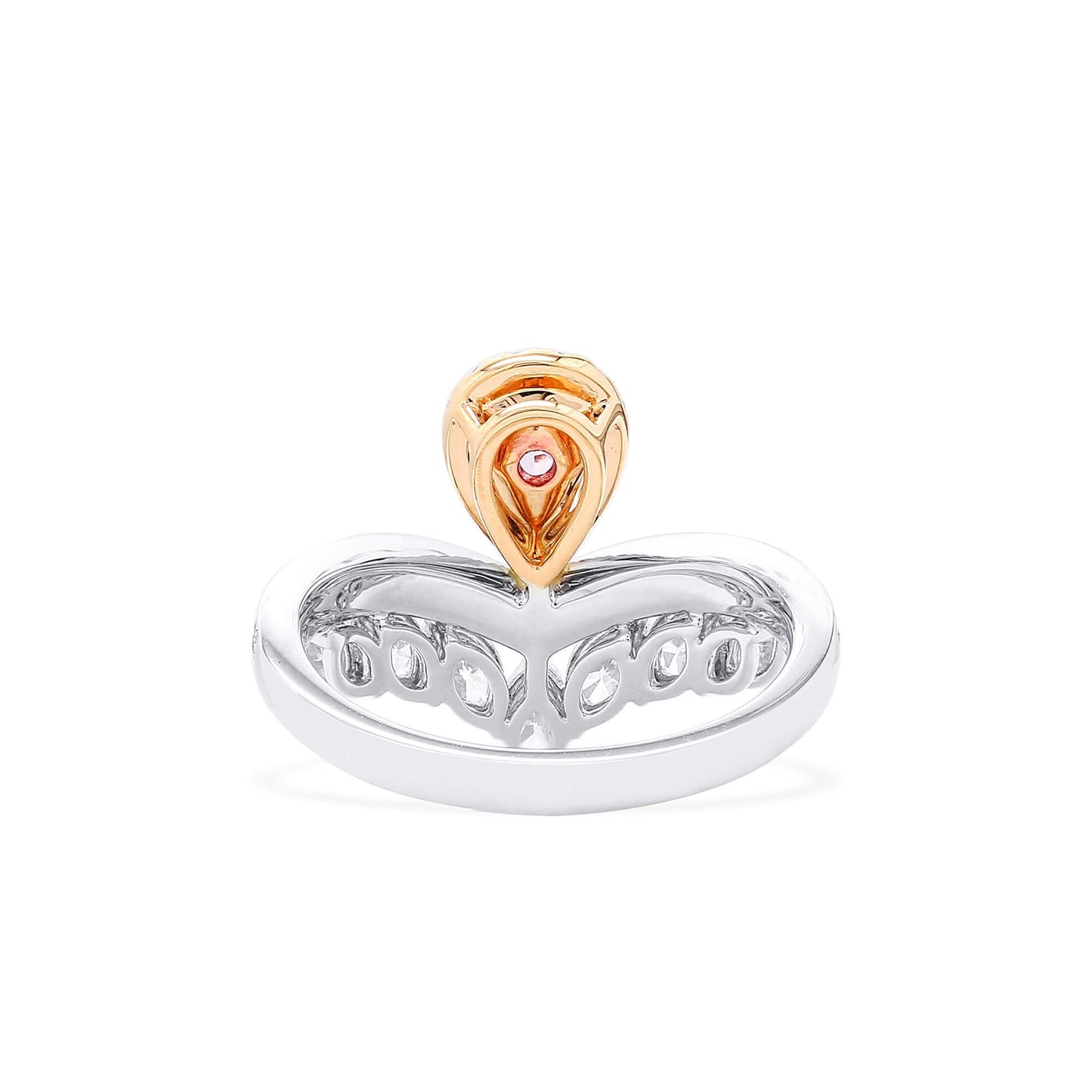 Fancy Purplish Pink Diamond Ring, 1.68 Ct. TW, Pear shape, GIA Certified