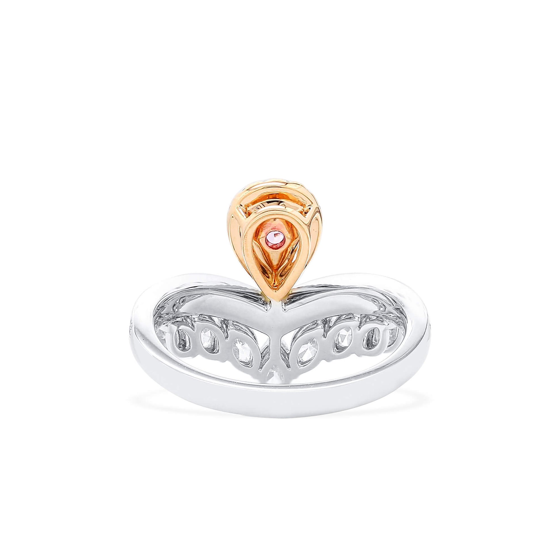 Fancy Purplish Pink Diamond Ring, 1.68 Ct. TW, Pear shape, GIA Certified