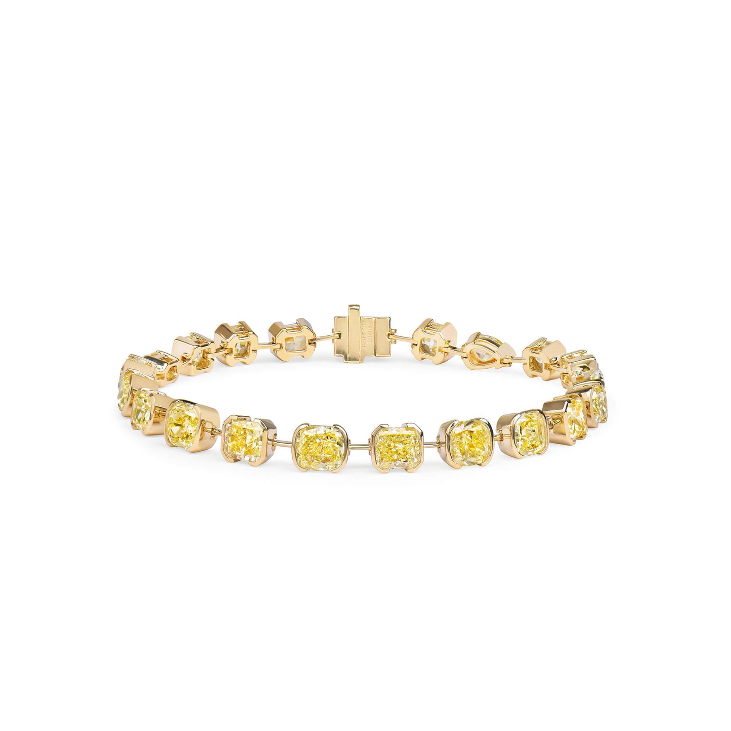 Fancy Yellow Diamond Bracelet, 13.24 Carat, Mix Shape