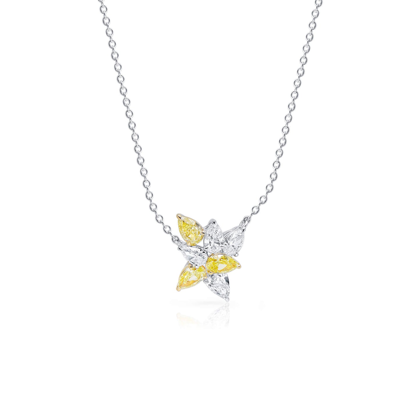 Fancy Yellow Diamond Pendant, 2.11 Ct. TW, Pear shape