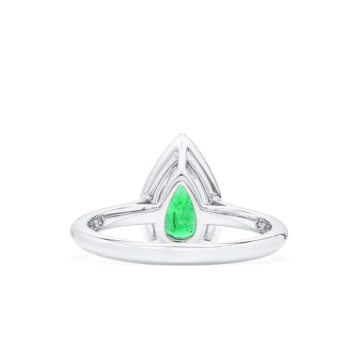 Green emerald and diamond ring, 0.83 CT. (1.11 CT. TW), G2106160431