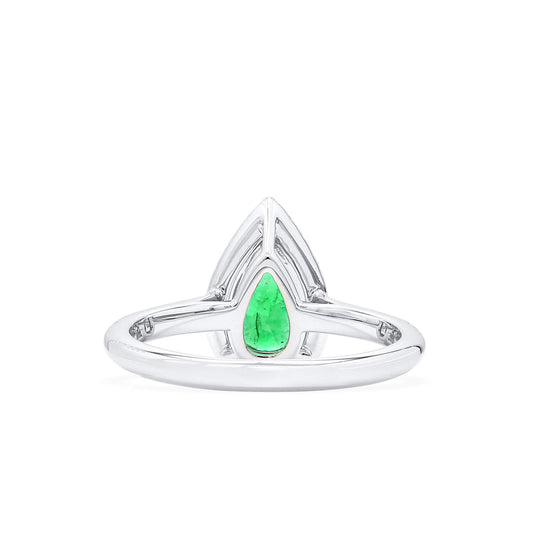 Green emerald and diamond ring, 0.83 CT. (1.11 CT. TW), G2106160431