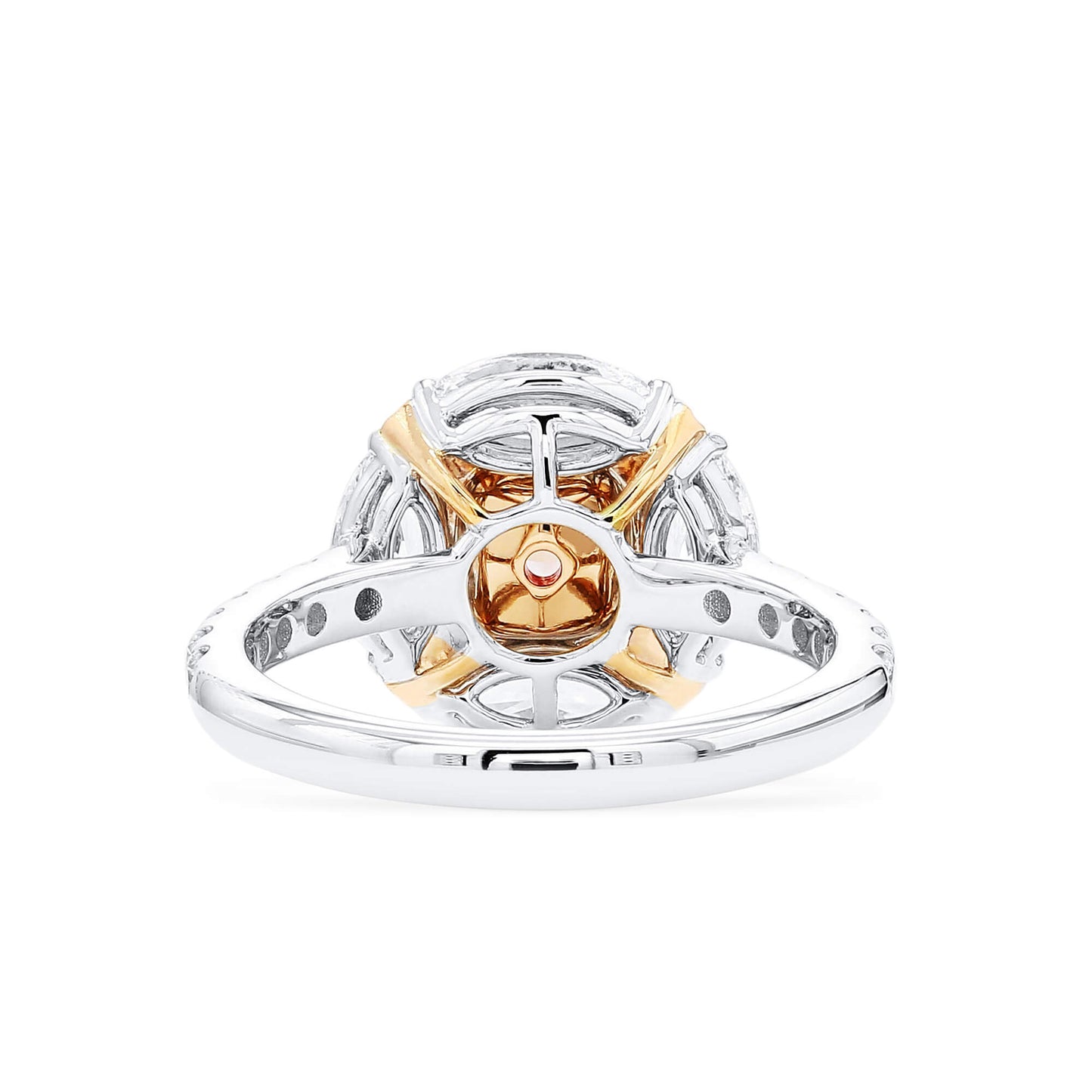Light Pink and White Diamond Ring, 0.70 Ct. (2.38 Ct. TW), Cushion shape, 2396528726