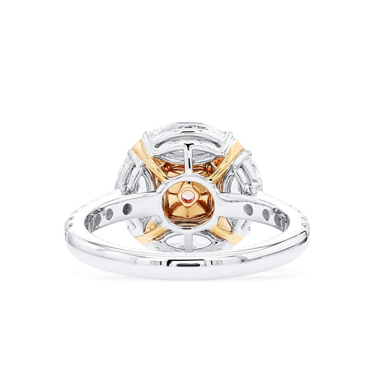 Light Pink and White Diamond Ring, 0.70 Ct. (2.38 Ct. TW), Cushion shape, 2396528726