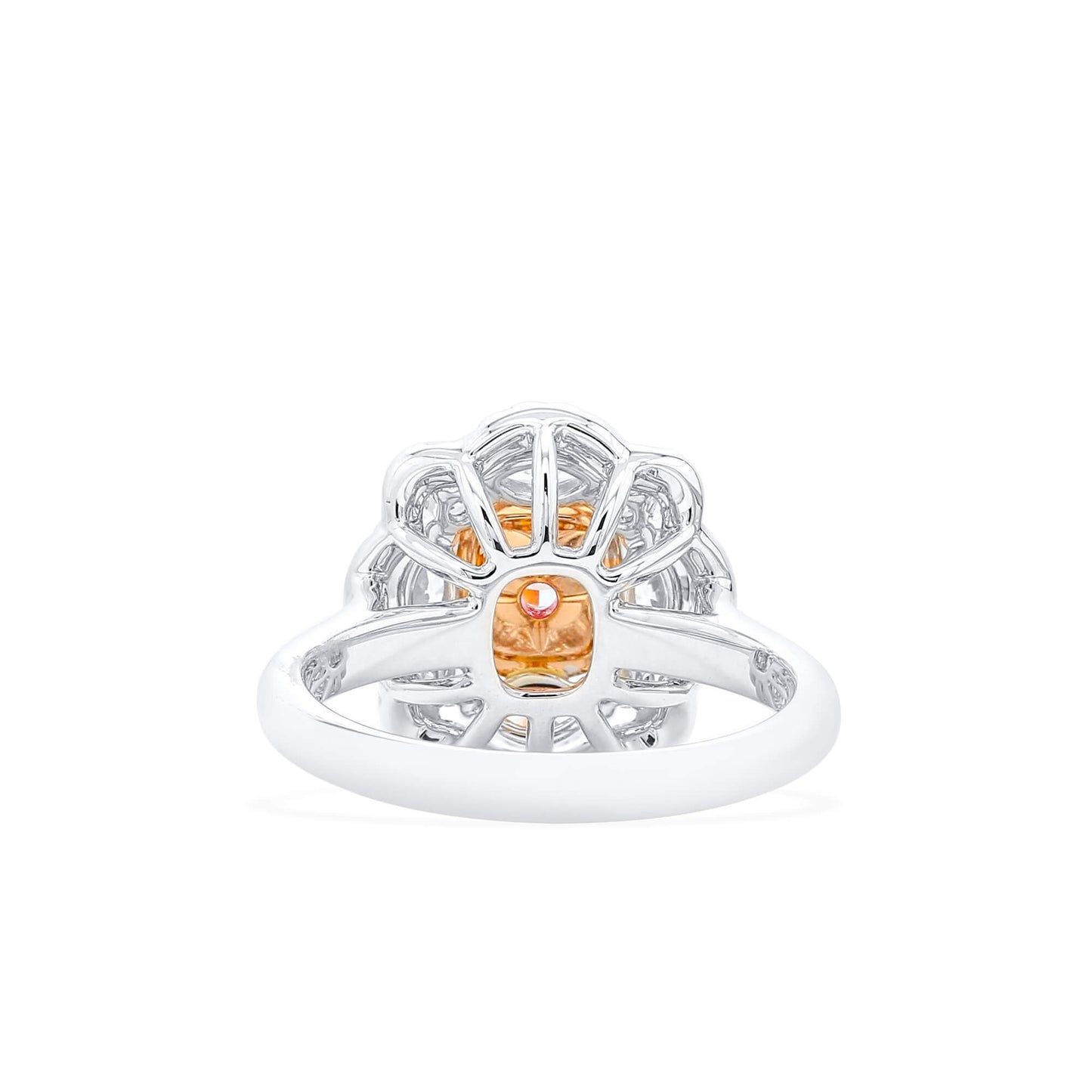 Light Pink Diamond Ring, 1.33 Ct. TW, Cushion shape, GIA Certified