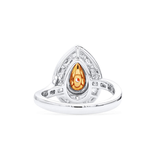 Light Pink Diamond Ring, 1.92 Ct. TW, Pear shape, GIA Certified