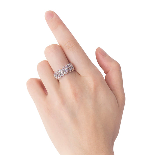 Light Pink Diamond Ring, 2.82 Ct. TW, MIX shape