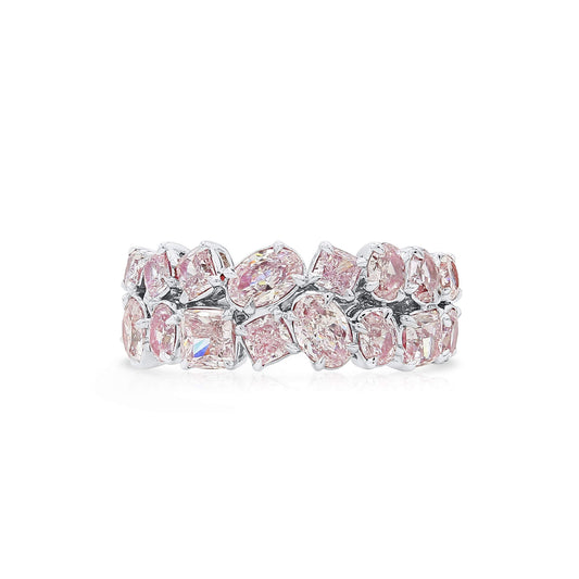 Light Pink Diamond Ring, 2.82 Ct. TW, MIX shape