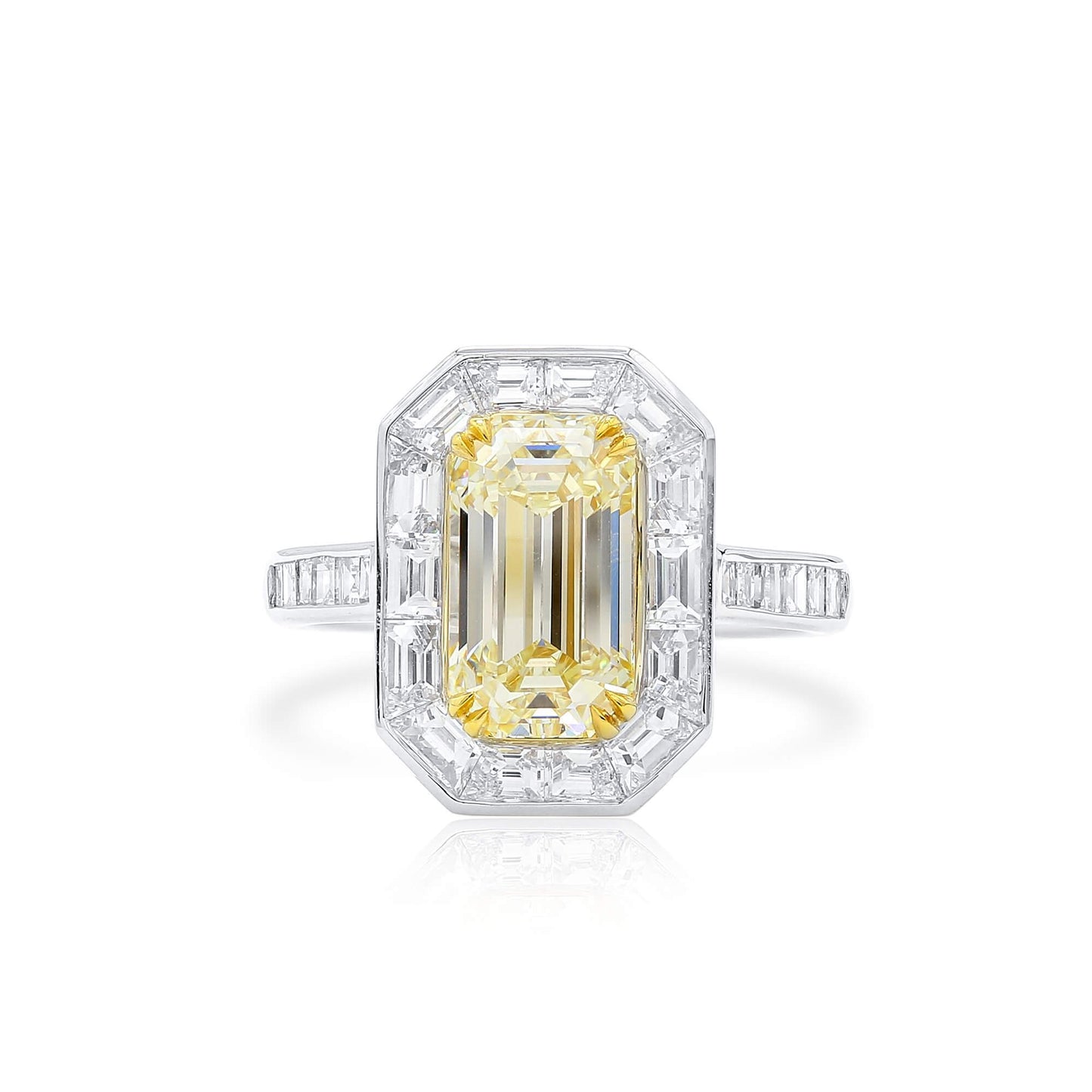 Light Yellow and White Diamond Ring, 3.02 Ct. (4.62 Ct. TW), 2221712752