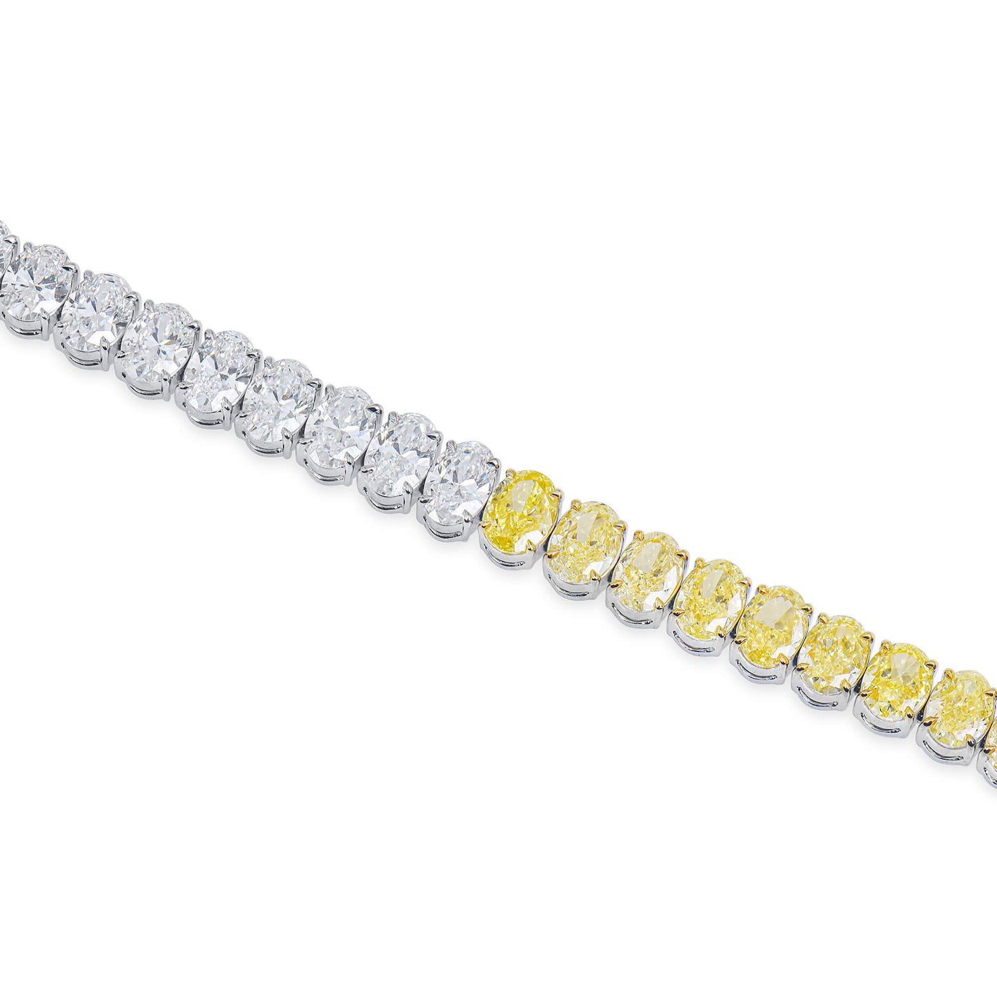 Multicolor Diamond Bracelet, 15.21 Ct. TW, Oval shape