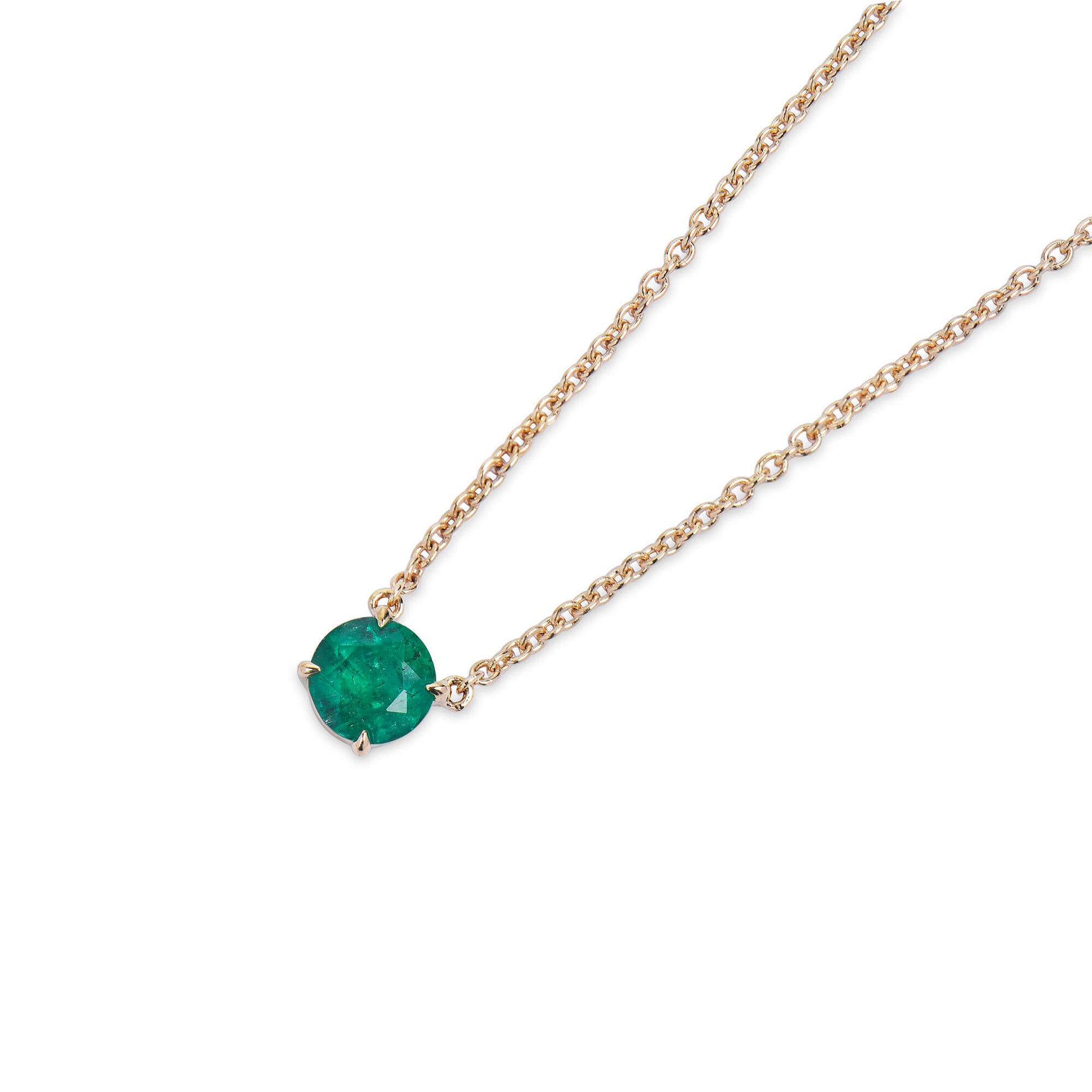 תליון אמרלד ירוק טבעי, 1.22 קראט TW