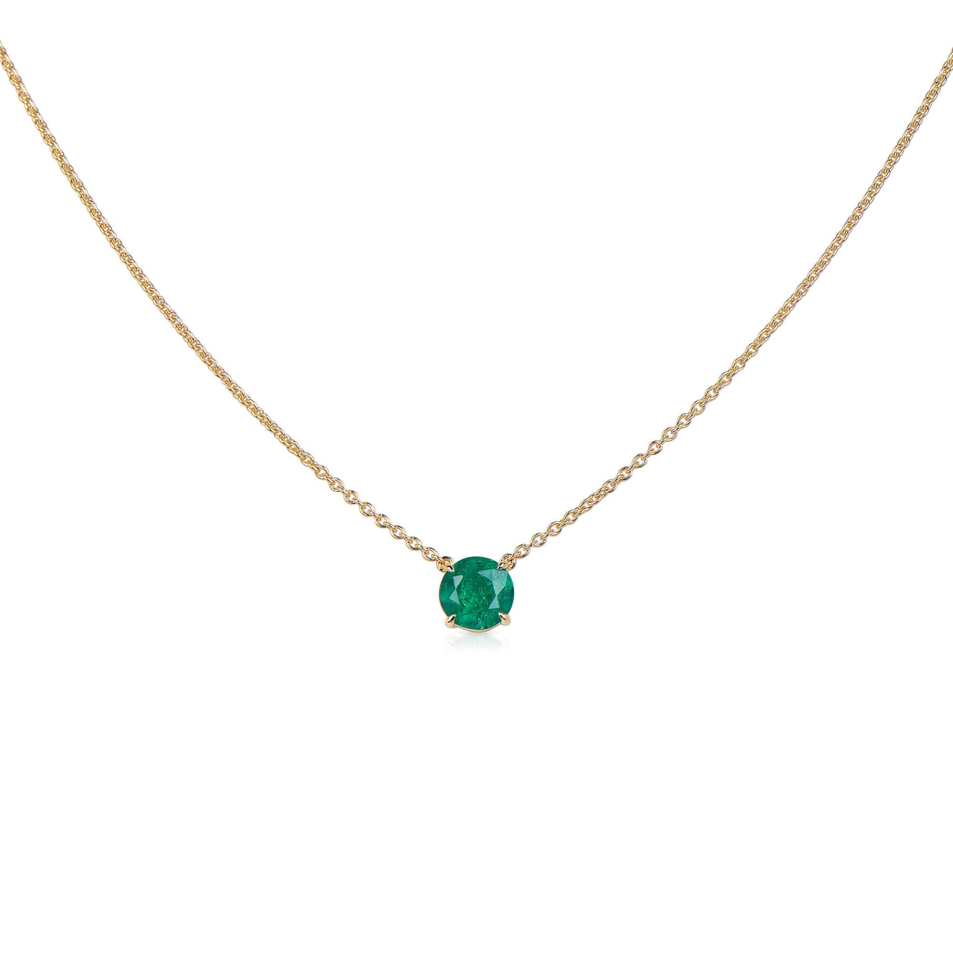 תליון אמרלד ירוק טבעי, 1.22 קראט TW