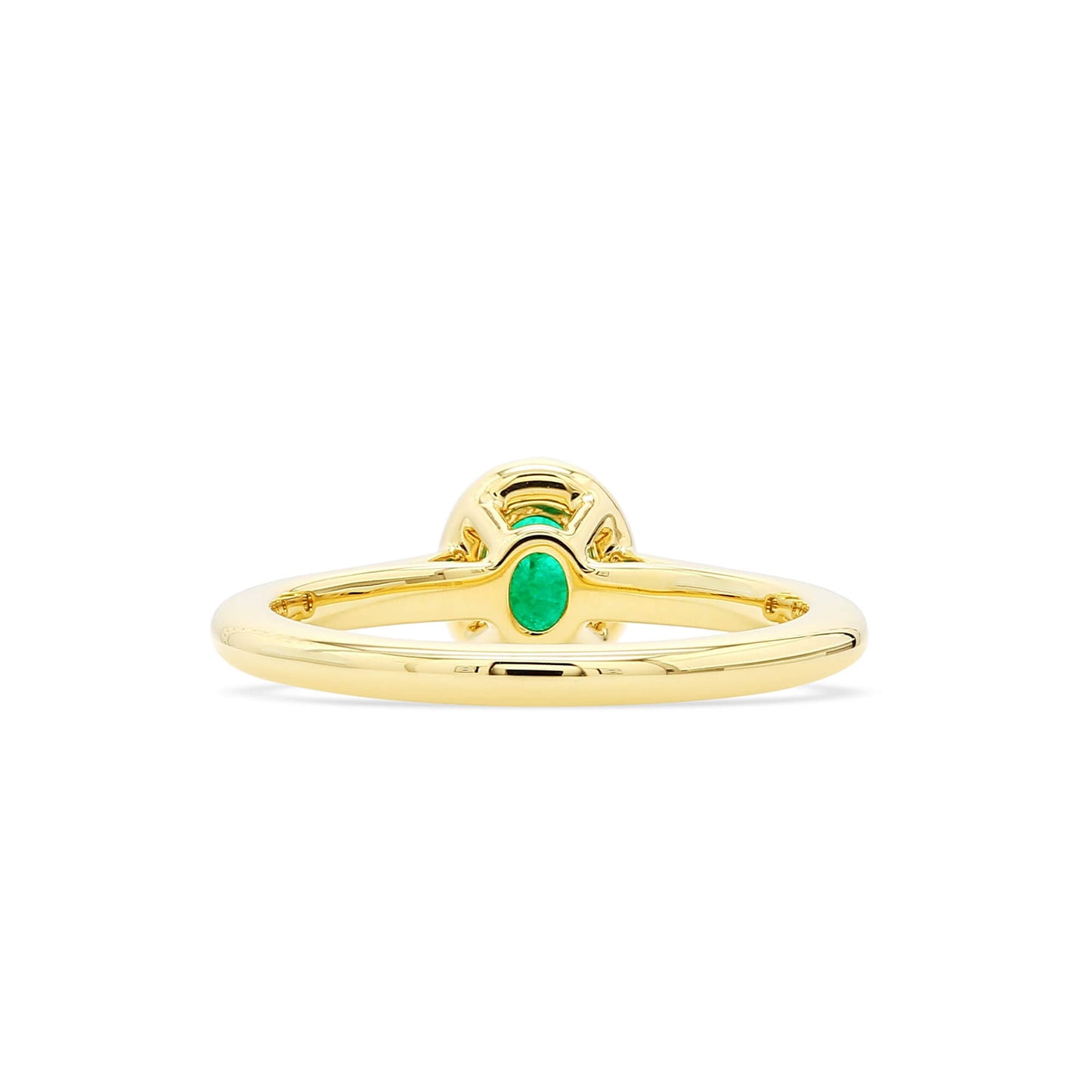 Natural Green Emerald Ring, 0.56 Ct. TW