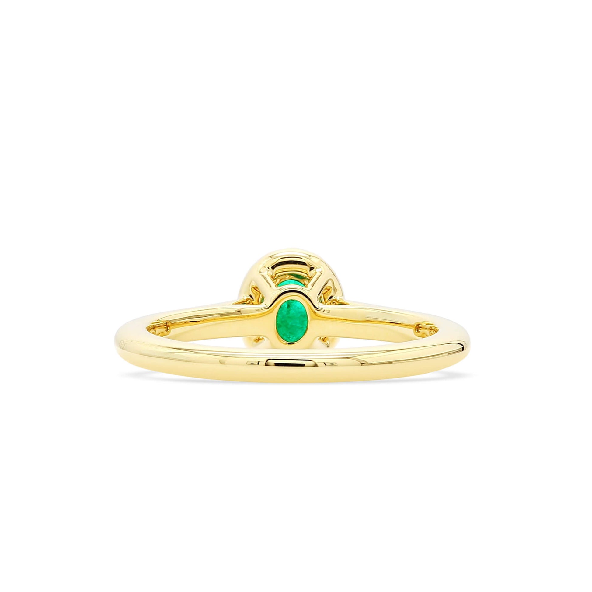 Natural Green Emerald Ring, 0.56 Ct. TW