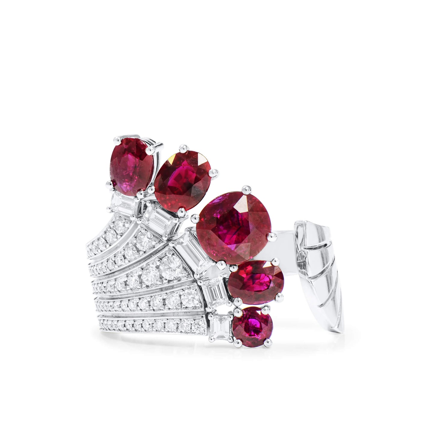 Natural Pigeons blood Burma Ruby Ring, 2.84 Ct. (3.55 Ct. TW), GRS2021-082079, Unheated