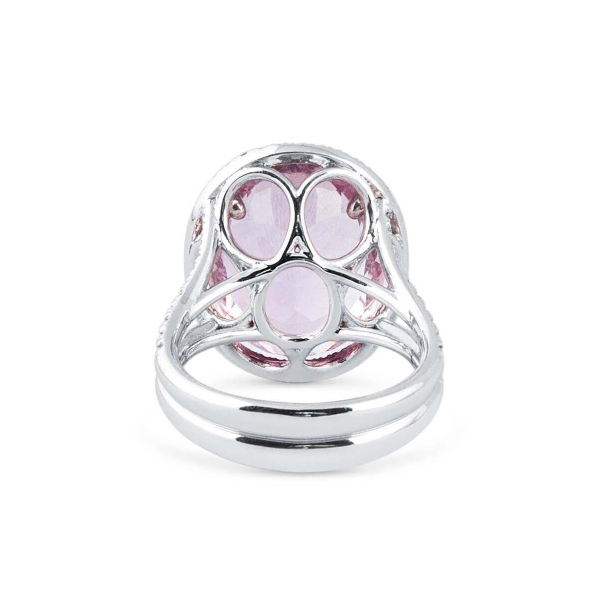Natural Pink Morganite Ring, 11.96 Ct. TW, Oval shape IGL Certified