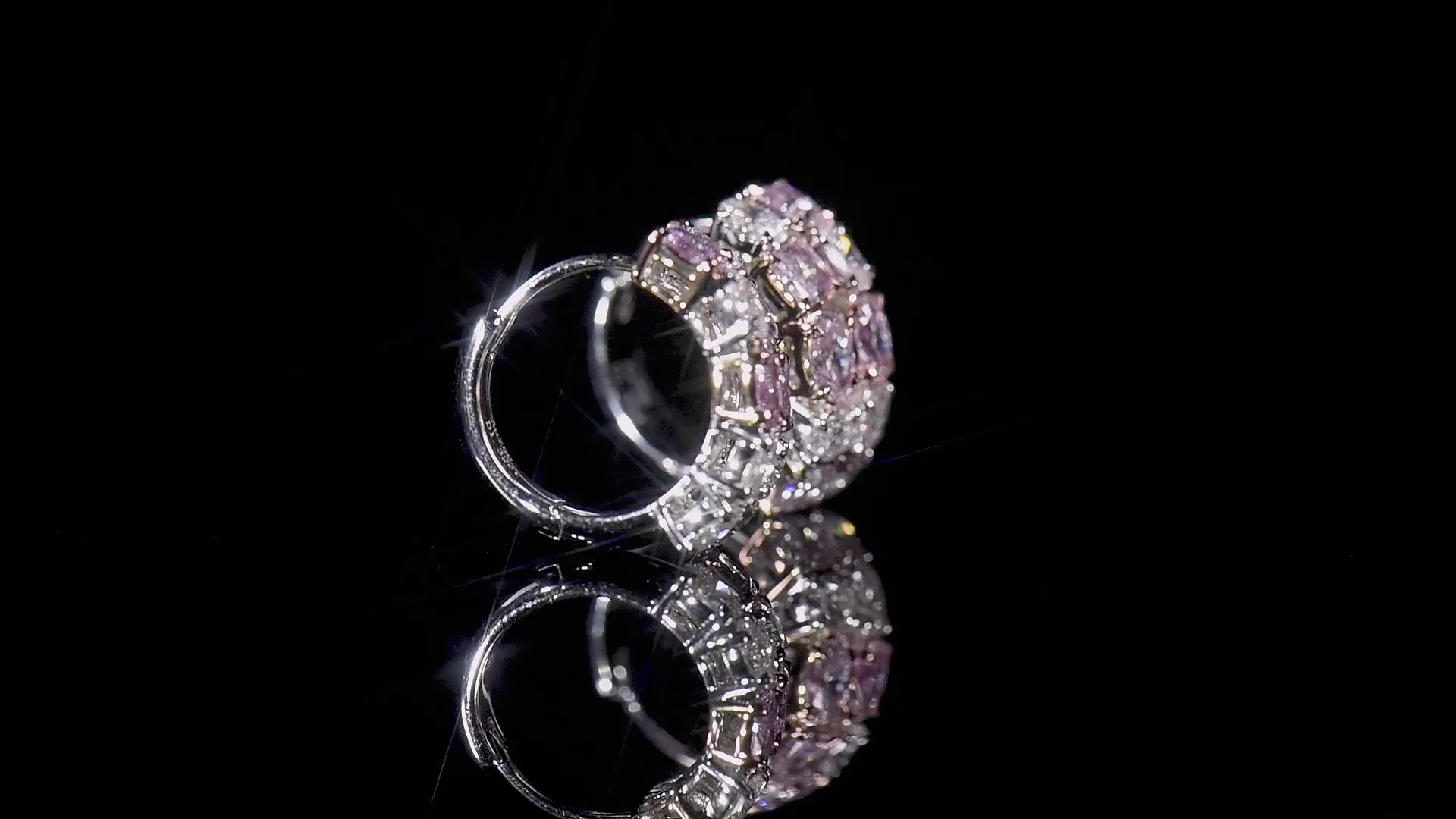 Fancy Light Pink Diamond Earrings, 2.64 Ct. TW, MIX shape