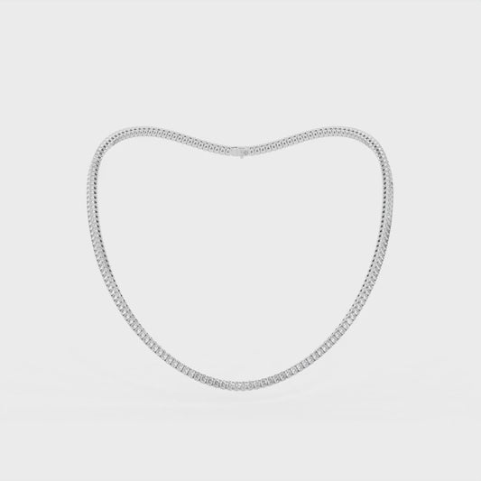 14K white gold, 18K white gold