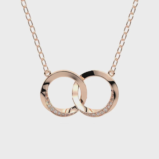 Majestic diamond pendant in rose gold