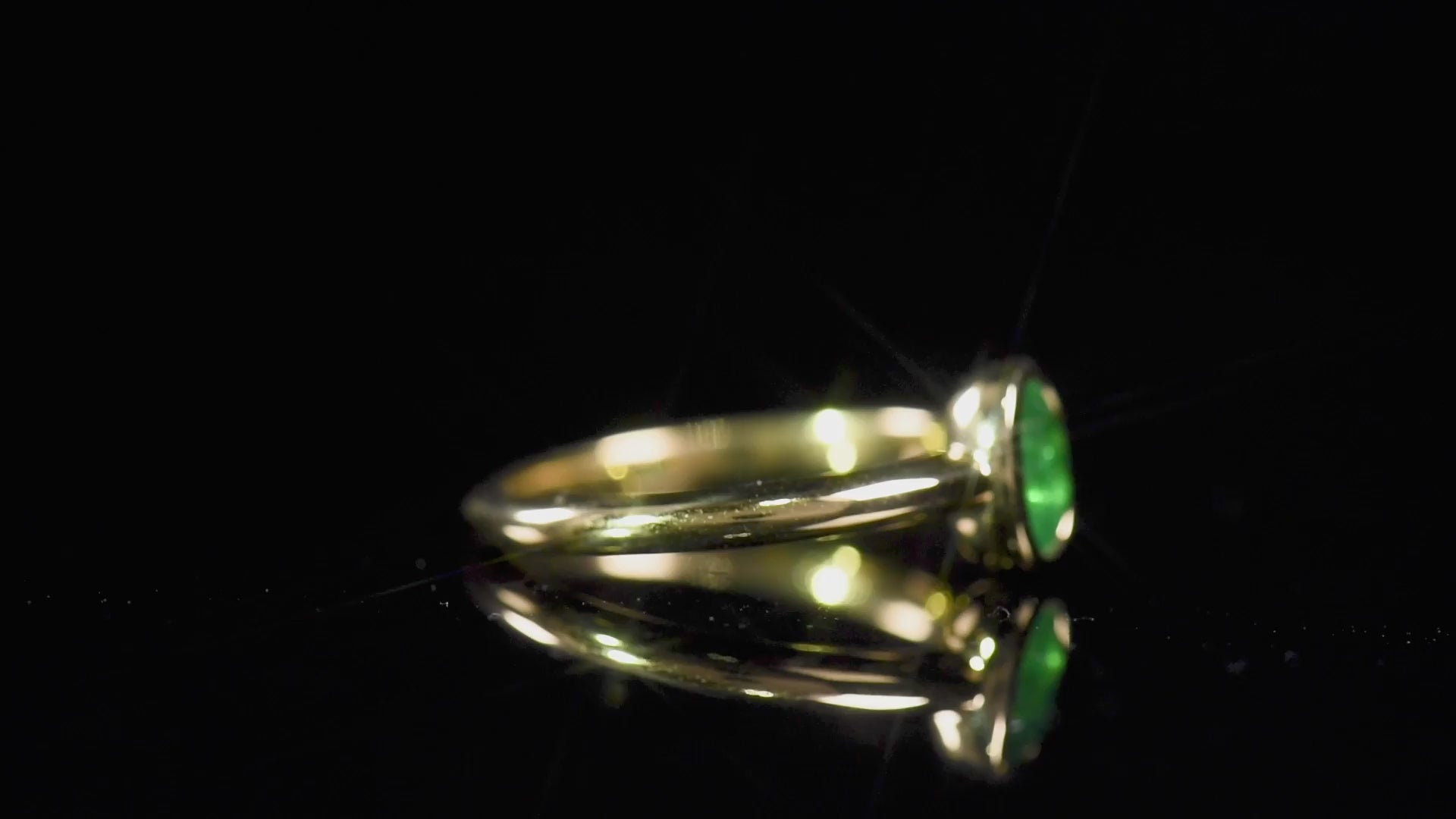 Natural Vivid Green Emerald Ring, 0.64 Ct. TW