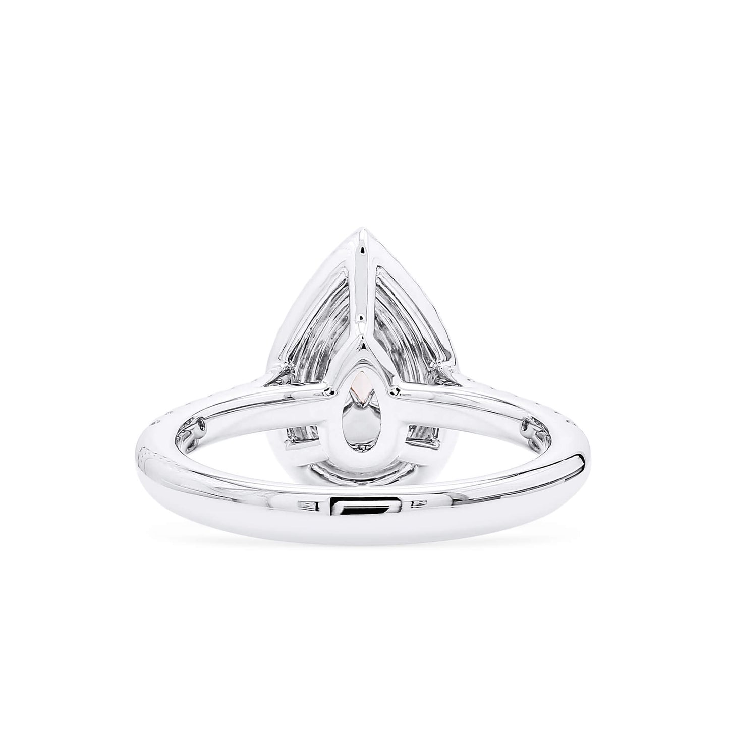 Very Light Pink Diamond Ring, 1.23 Ct. TW, Pear shape, GIA Certified