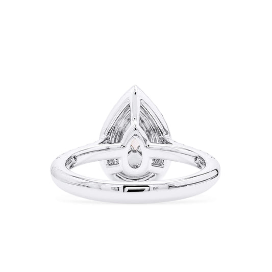 Very Light Pink Diamond Ring, 1.23 Ct. TW, Pear shape, GIA Certified