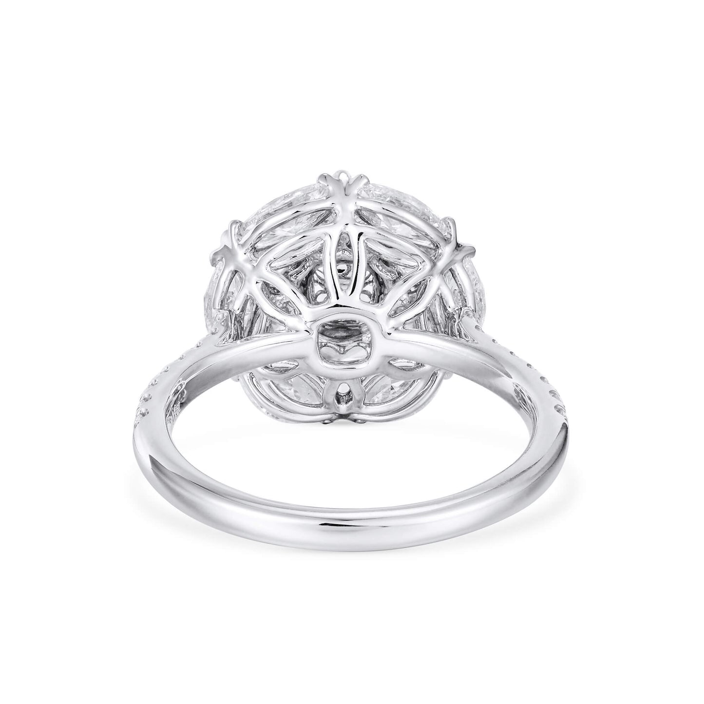 Very Light Pink Diamond Ring, 3.04 Ct. TW, Cushion shape, GIA Certified
