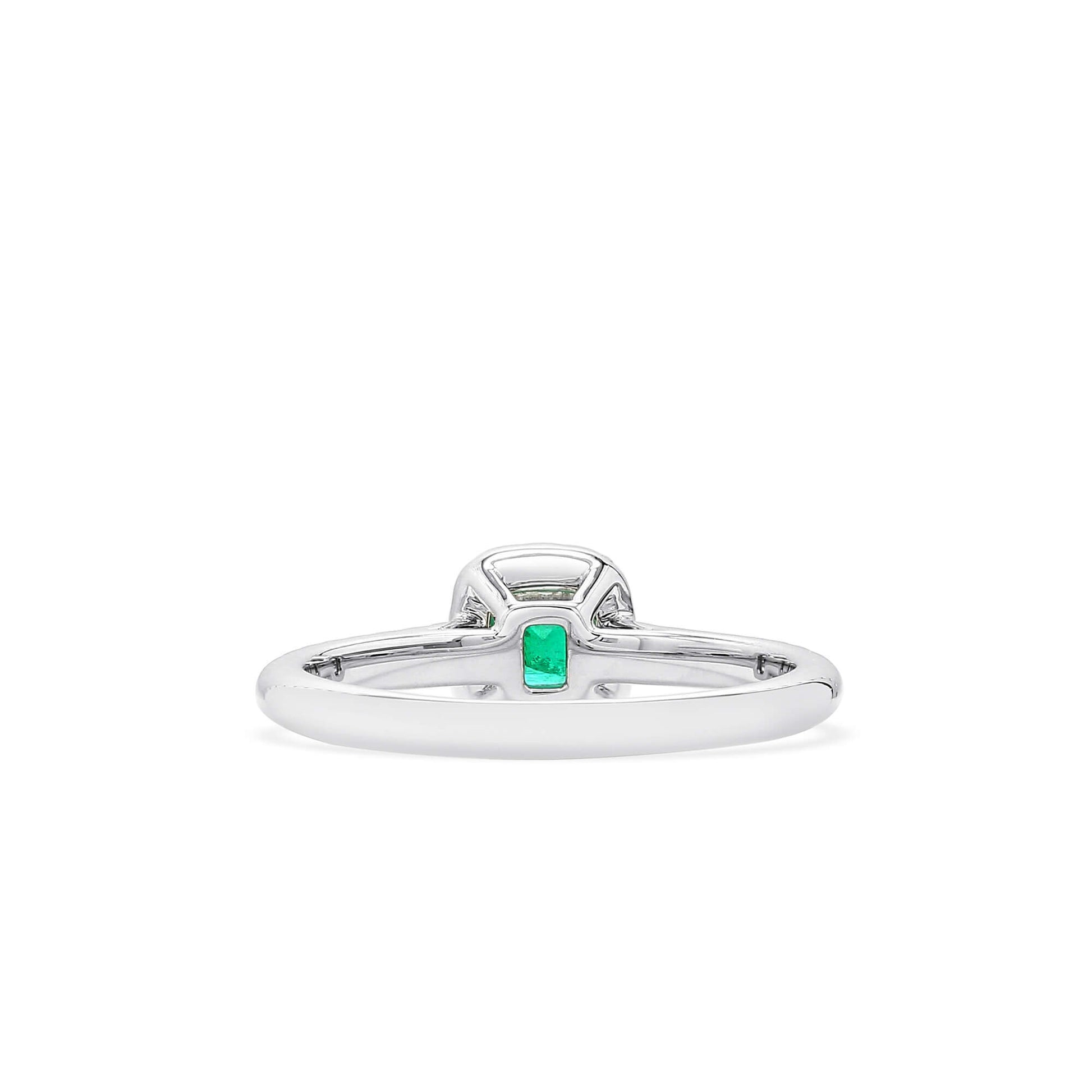 Vivid Green Colombian Emerald And Diamond Ring, 0.31 Ct. (0.55 Ct. TW), G2112020314