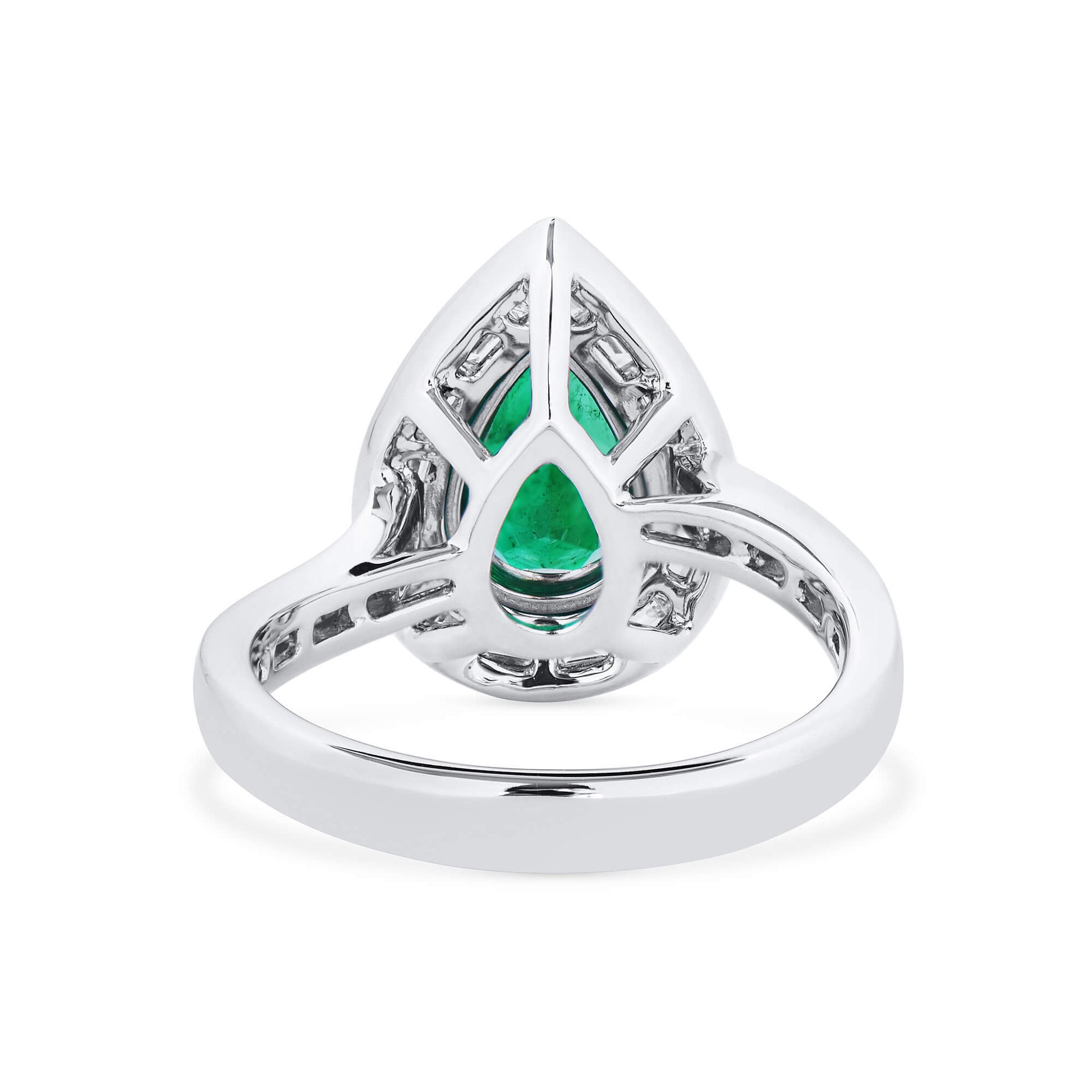 Vivid Green Colombian Emerald And Diamond Ring, 1.45 Ct. (2.48 Ct. TW), GRS2021-038574