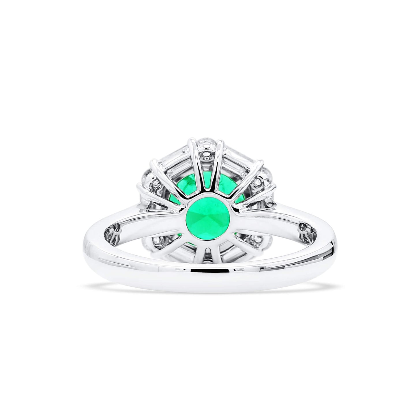 Vivid Green Colombian Emerald And Diamond Ring|1.82 Ct. (2.48 Ct. TW), GRS2020-128132