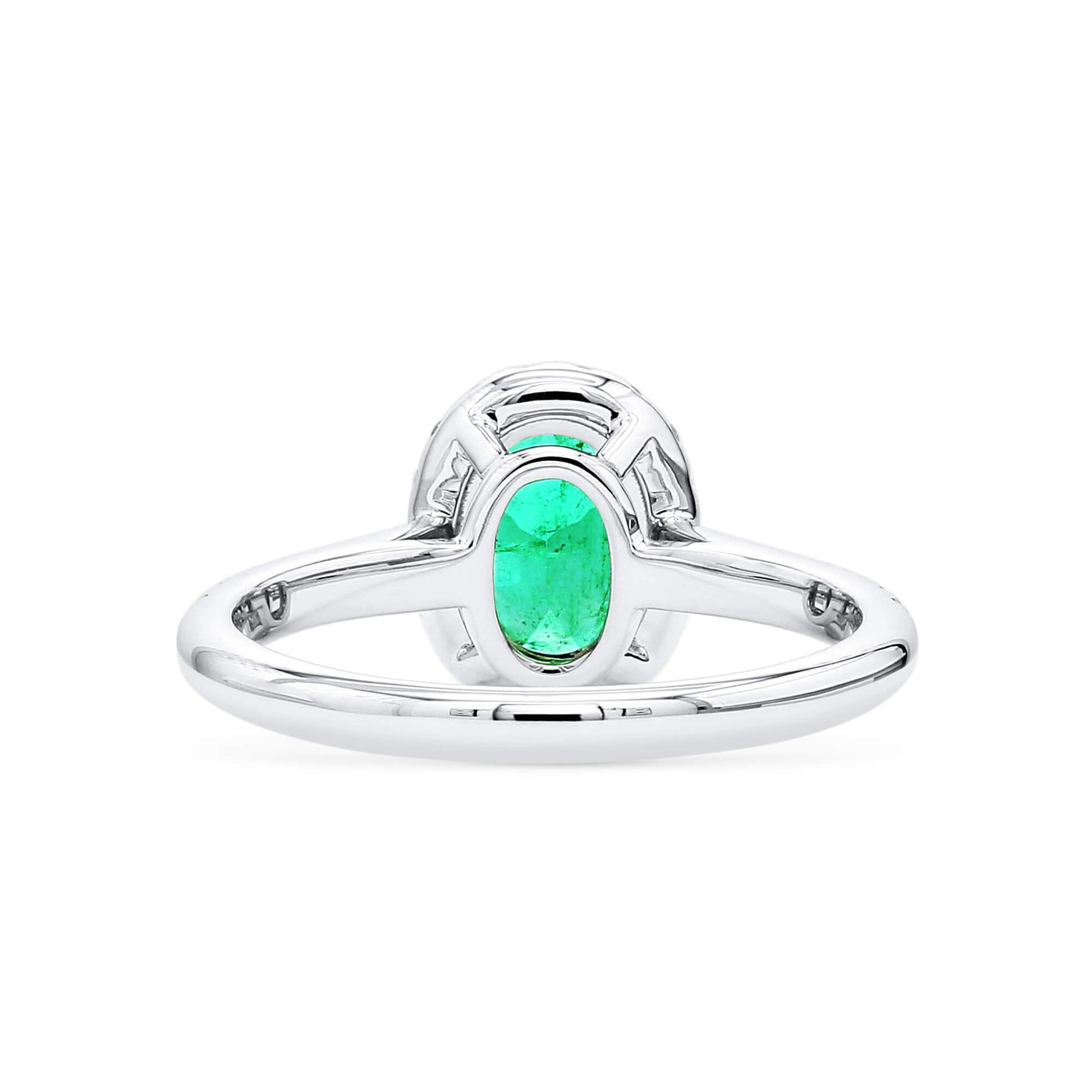 Vivid Green Emerald And Diamond Ring, 1.00 Ct. (1.27 Ct. TW), G2106160429