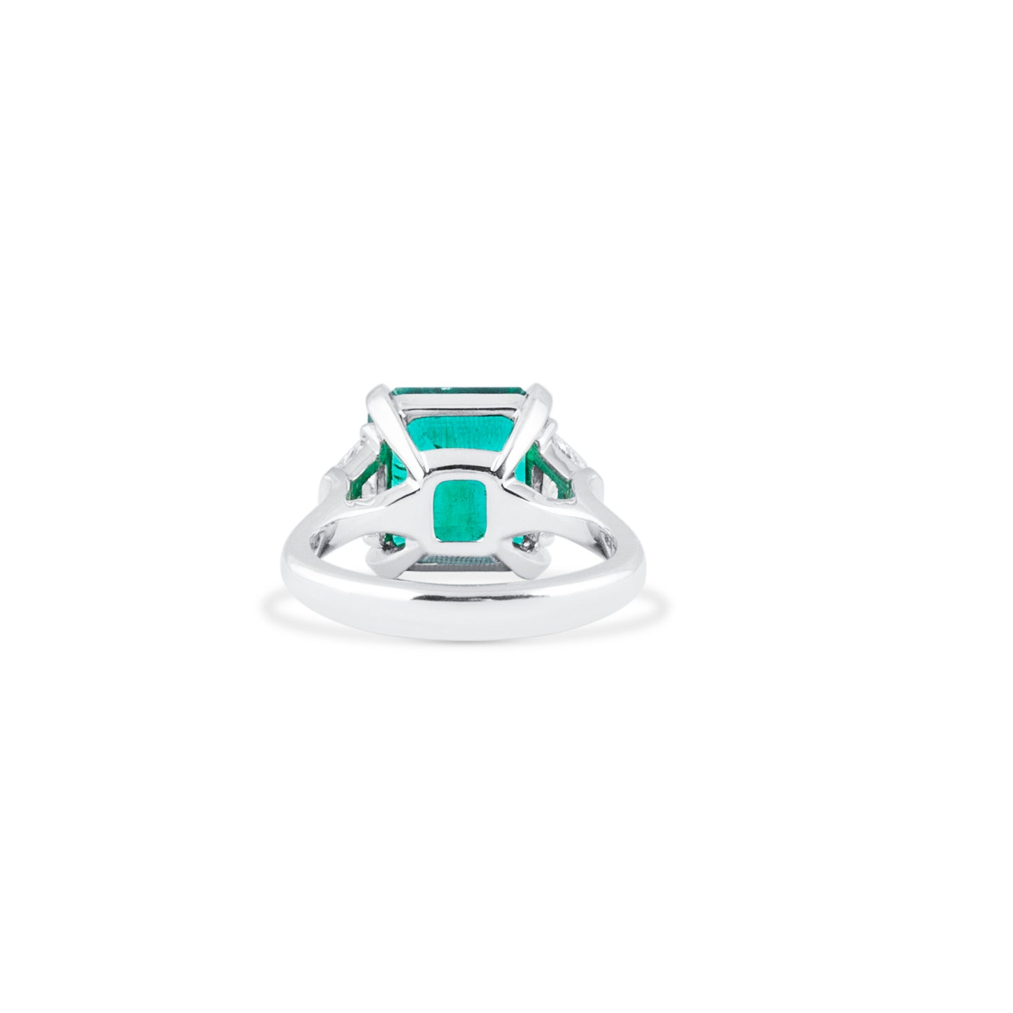Vivid Green Emerald And Diamond Ring, 4.81 Ct. (5.51 Ct. TW), GRS2018-058321