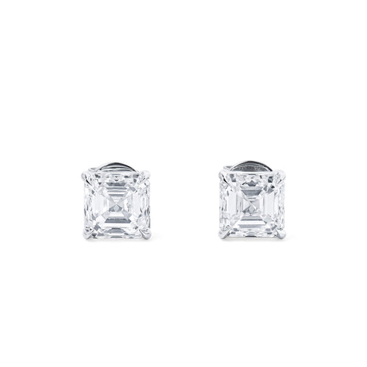 White Diamond Earrings, 2.02 Ct. TW, Cushion shape