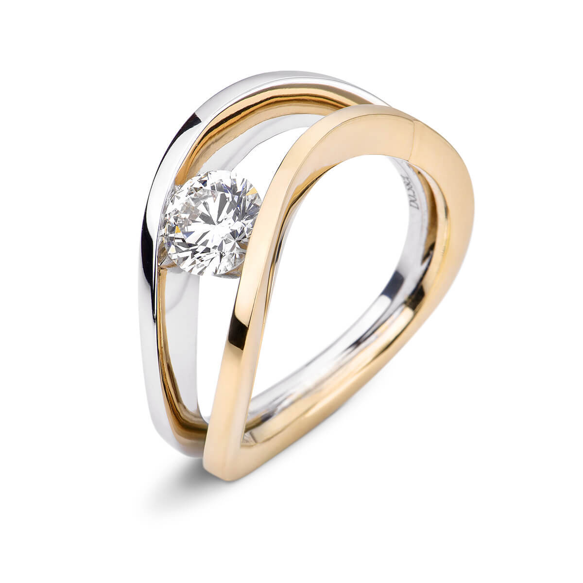 White Diamond Ring, 0.64 Ct. TW, Round shape