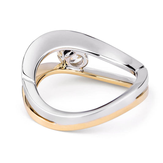 White Diamond Ring, 0.64 Ct. TW, Round shape
