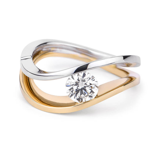 White Diamond Ring, 0.64 Ct. TW, Round shape