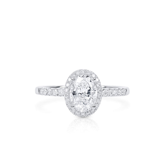 White diamond ring, 1.01 CT. (1.21 CT. TW), OVAL SHAPE, 6411692982