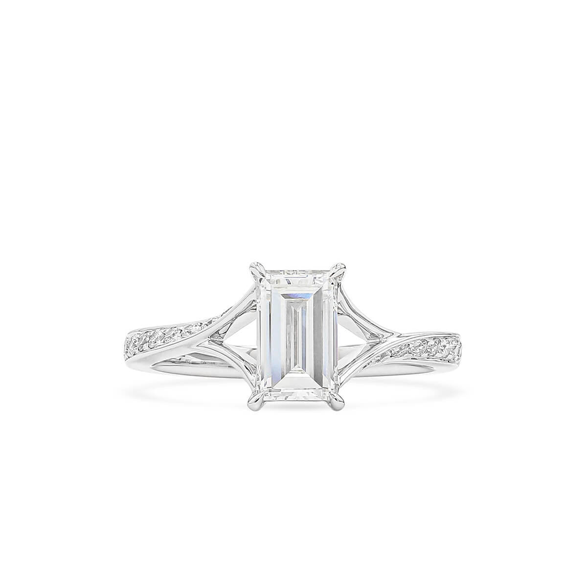 White Diamond Ring, 1.17 Ct. TW, Baguette Shape, GIA Certified