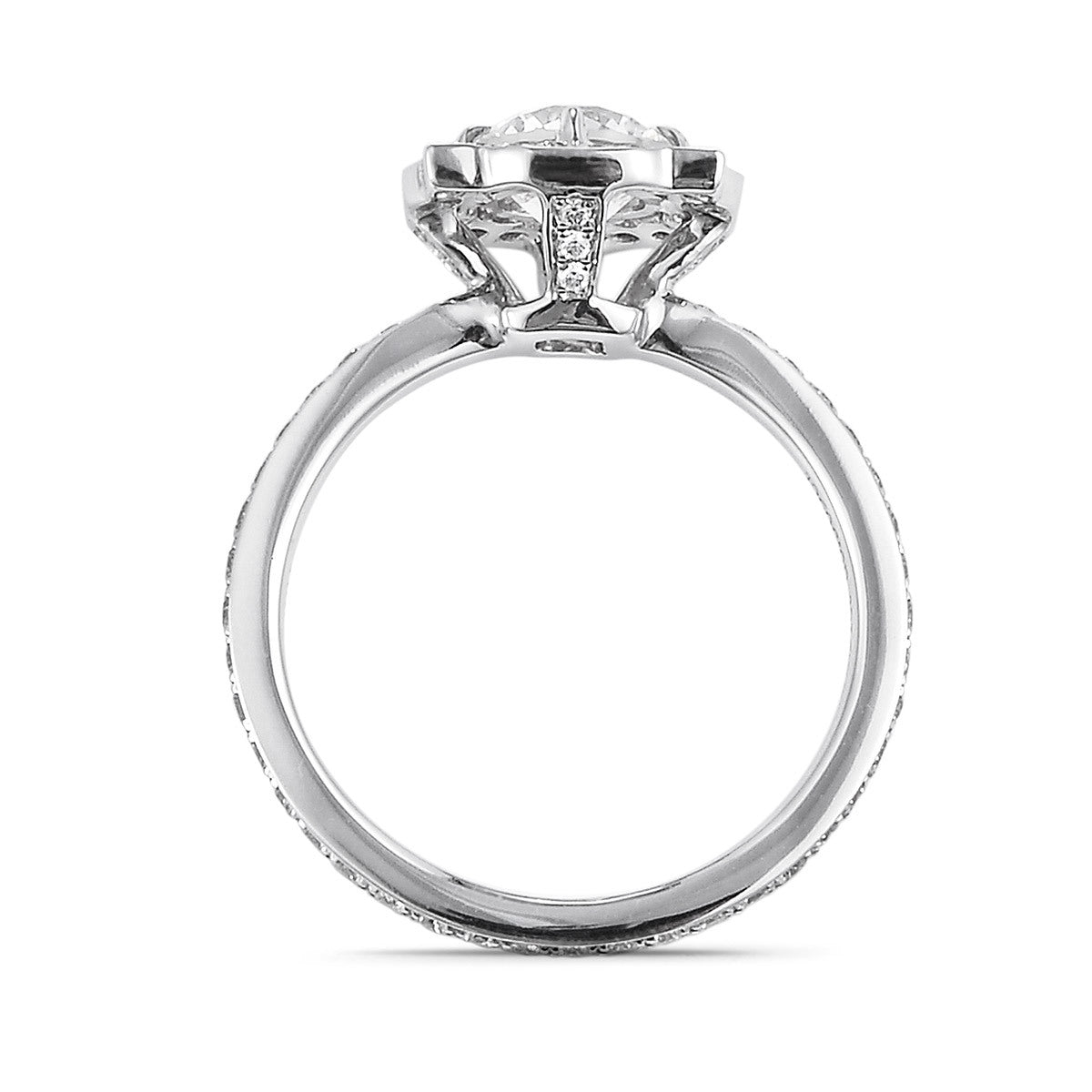 White Diamond Ring, 1.42 Ct. TW, Round Shape, IGI Certified