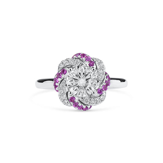 White Diamond Ring, 1.43 Ct. TW, Round Shape, GIA Certified