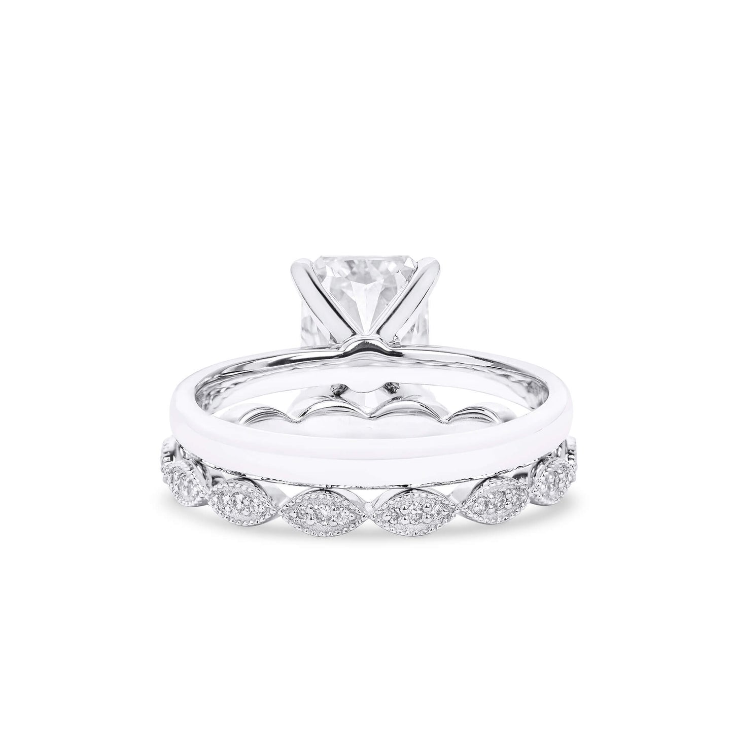 White Diamond Ring, 2.15 Ct. TW, Radiant Shape, GIA Certified