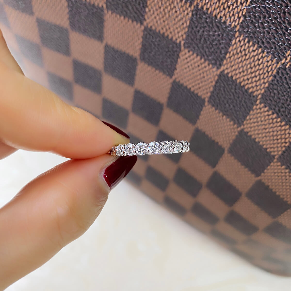 White Diamond Ring, 2.57 Ct. TW, Round shape