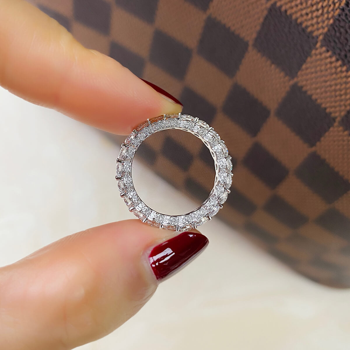 White Diamond Ring, 2.57 Ct. TW, Round shape