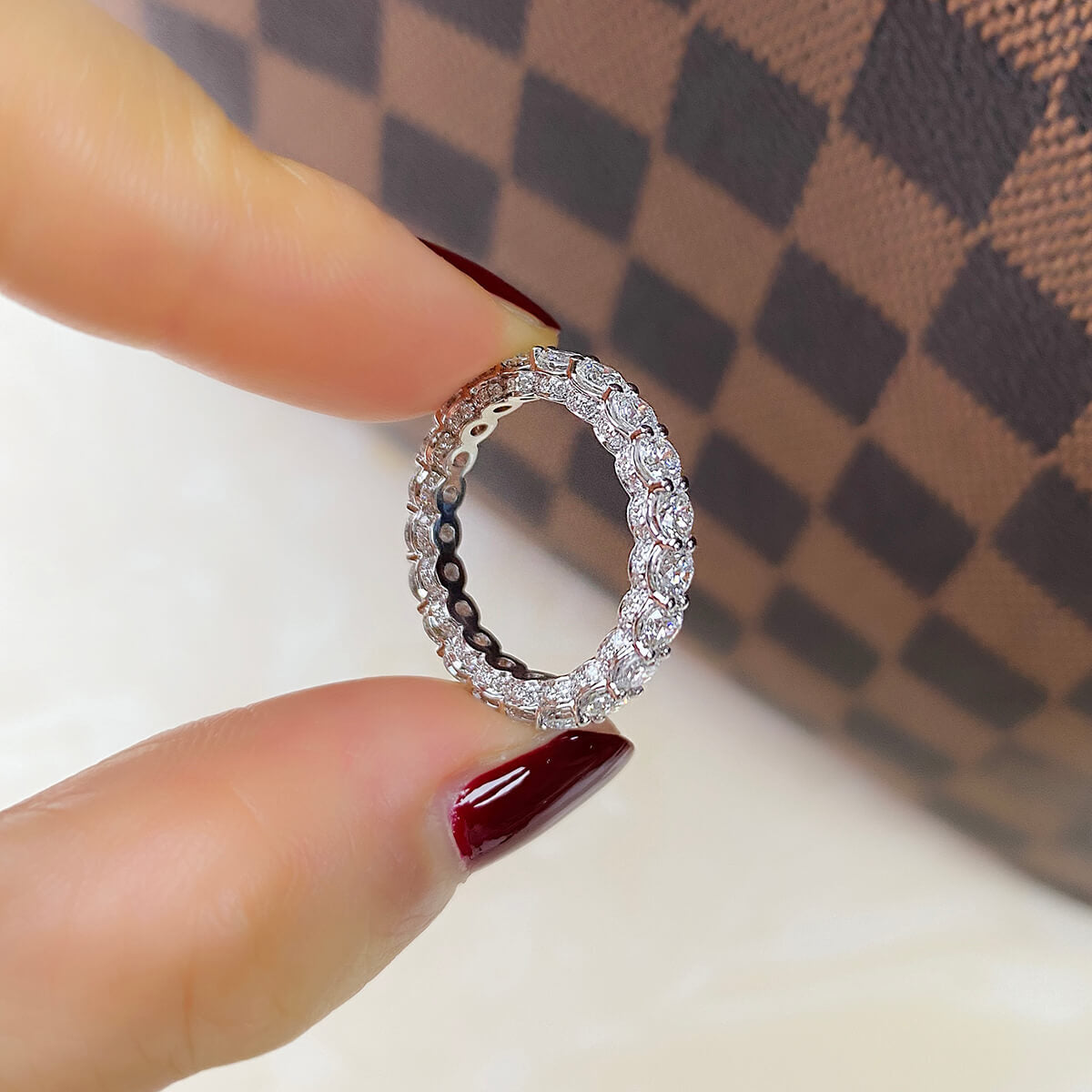 White Diamond Ring, 2.57 Ct. TW, Round shape