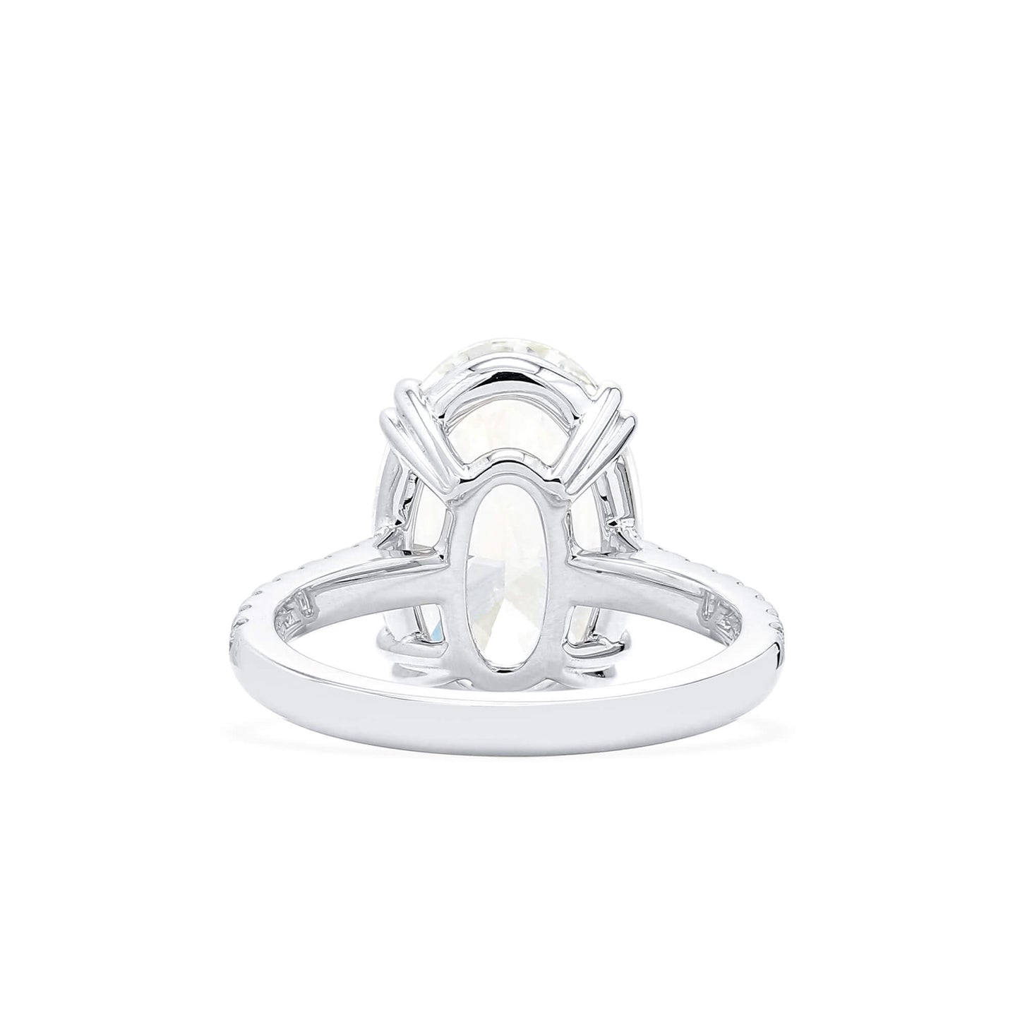 White Diamond Ring, 5.35 Ct. TW, Oval Shape, GIA Certified