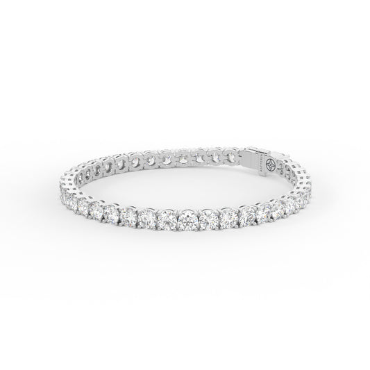 Round shape diamond tennis bracelet, 14.0 Ct. TW